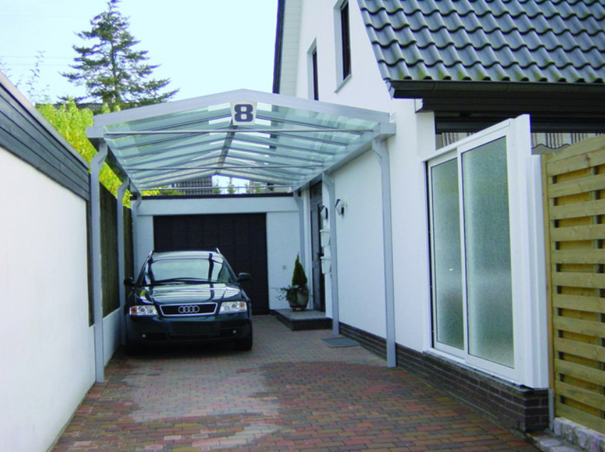 Carport mit Glasdach