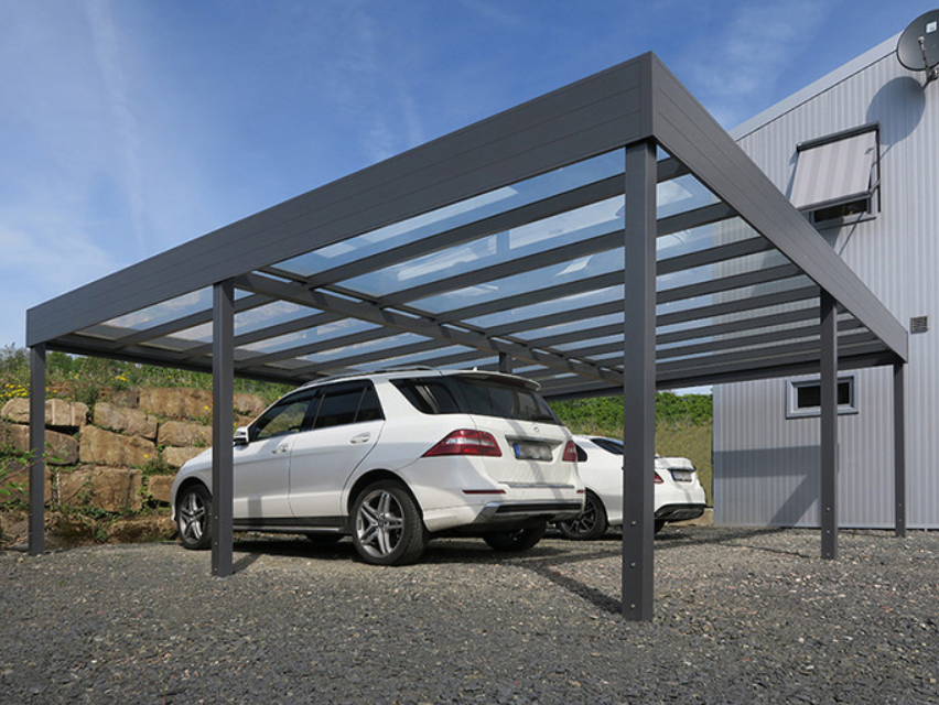 Carport für zwei Fahrzeuge